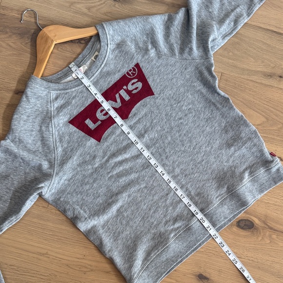 🩶 Levi’s Gray Crew Neck Sweater with Red Logo
Size Large – Women’s - Picture 5 of 7